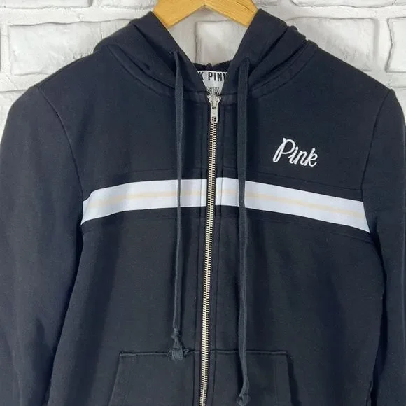 PINK Victoria's Secret full zip hoodie size small - Picture 2 of 9